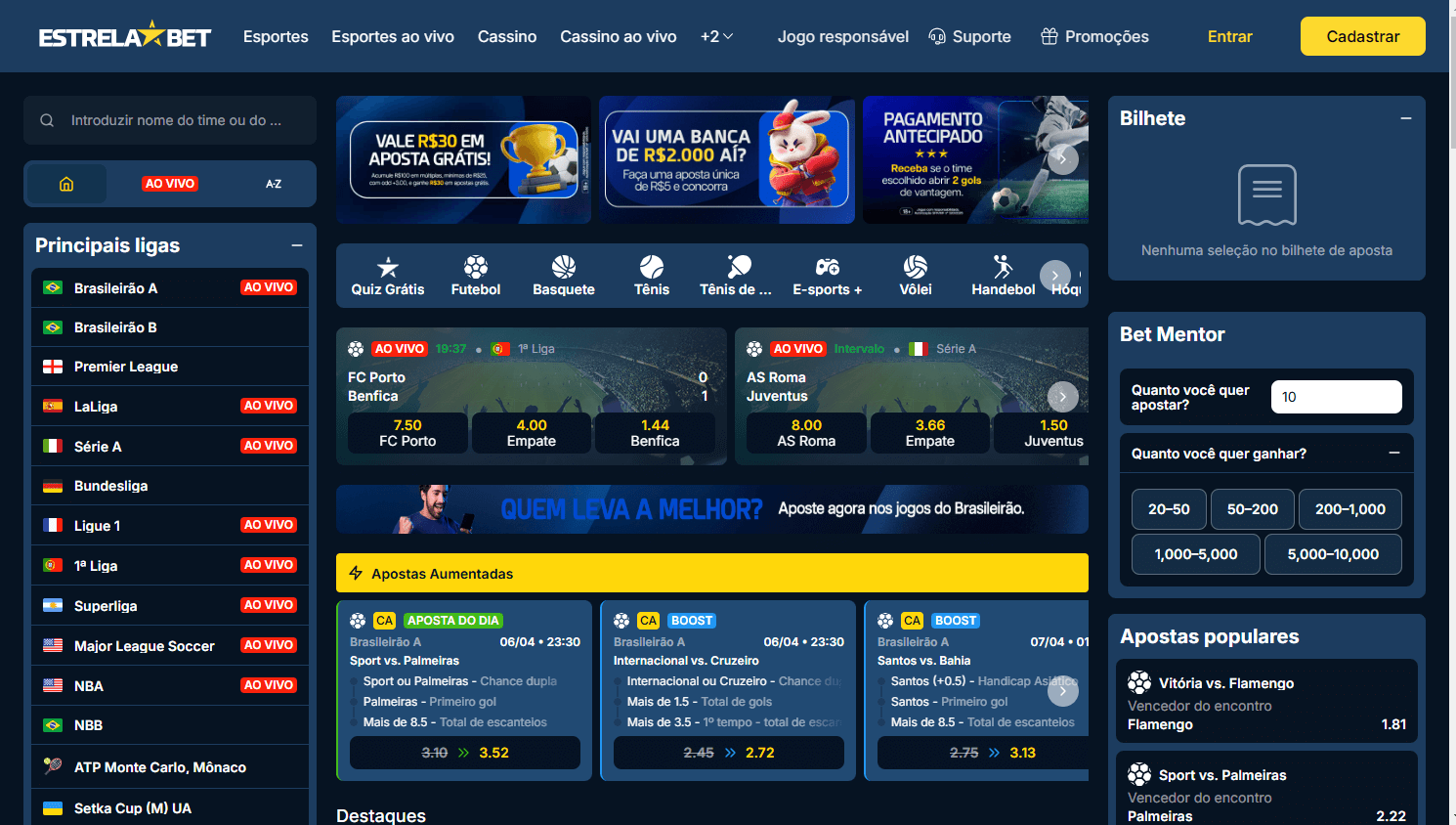 EstrelaBet_Casino_homepage_desktop