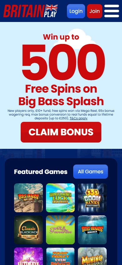 Britain_Play_Casino_homepage_mobile