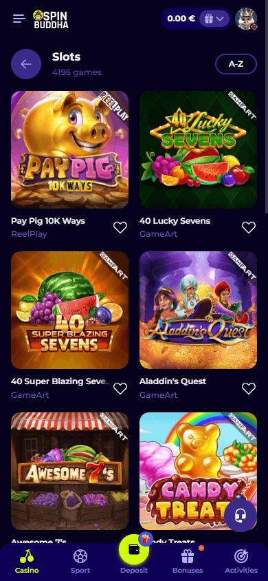 spinbuddha_casino_game_gallery_mobile