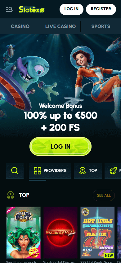 slotexo_casino_homepage_mobile