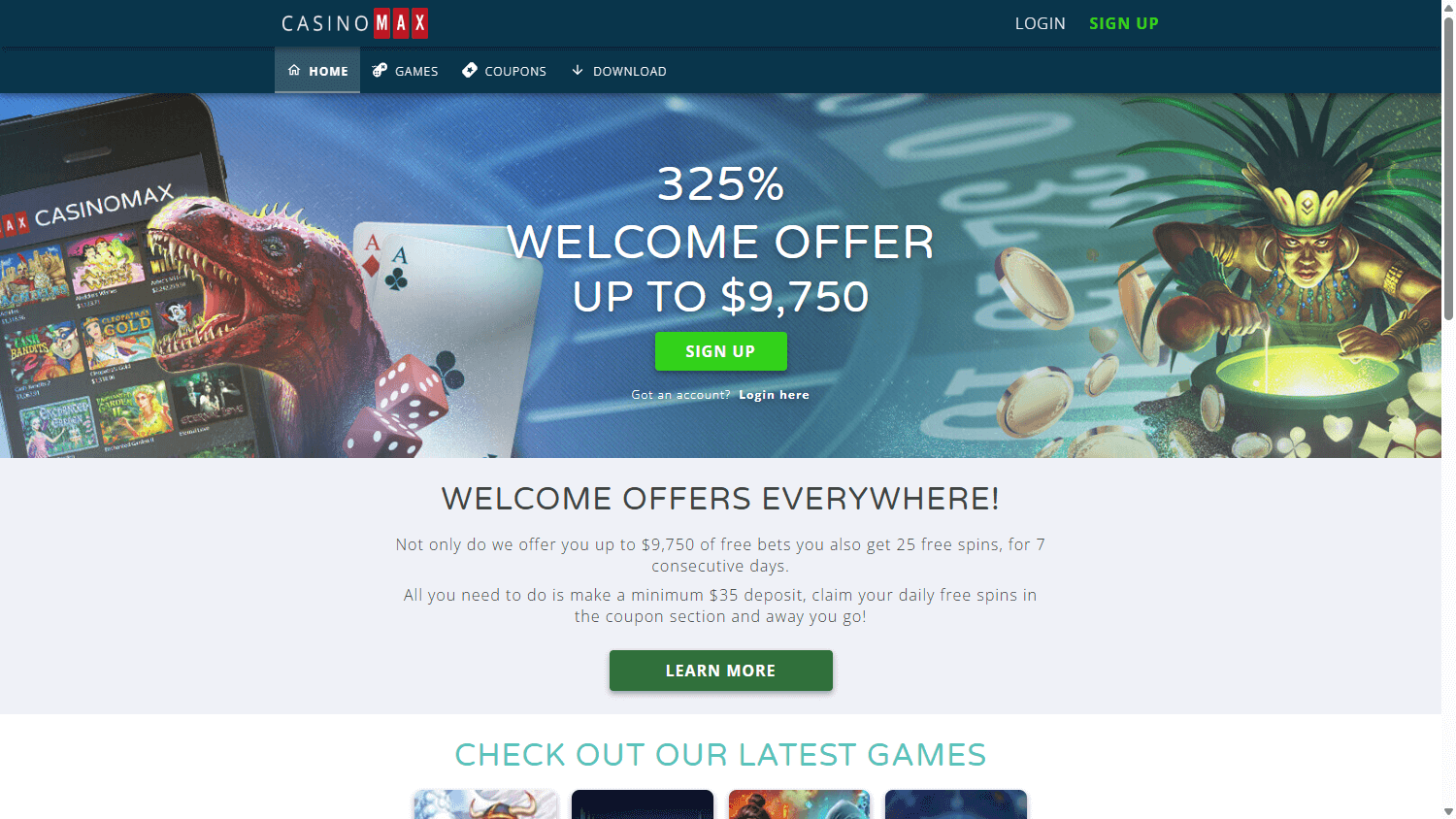 casinomax_homepage_desktop