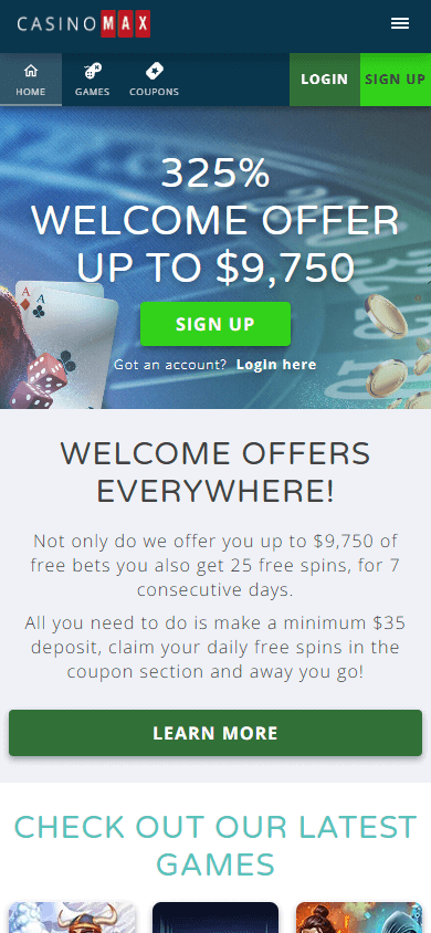 casinomax_homepage_mobile