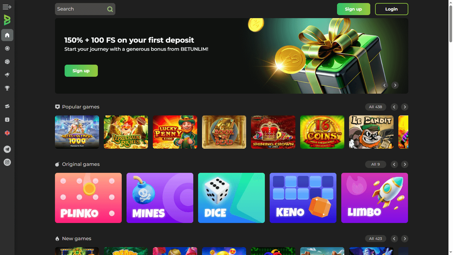 Betunlim_Casino_game_gallery_desktop