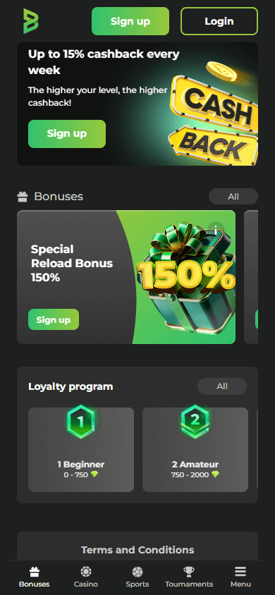 Betunlim_Casino_promotions_mobile