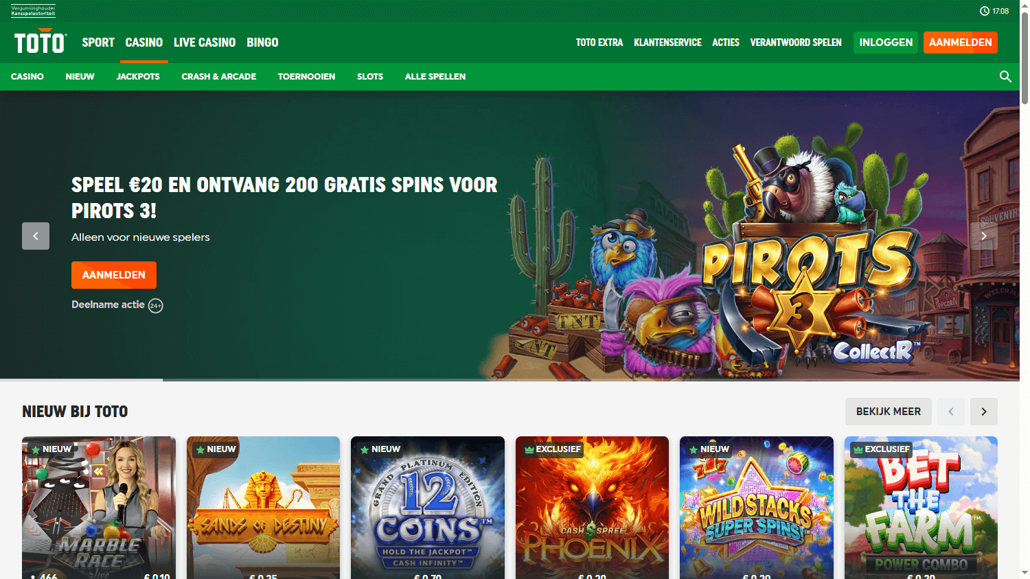 Toto_Casino_homepage_desktop