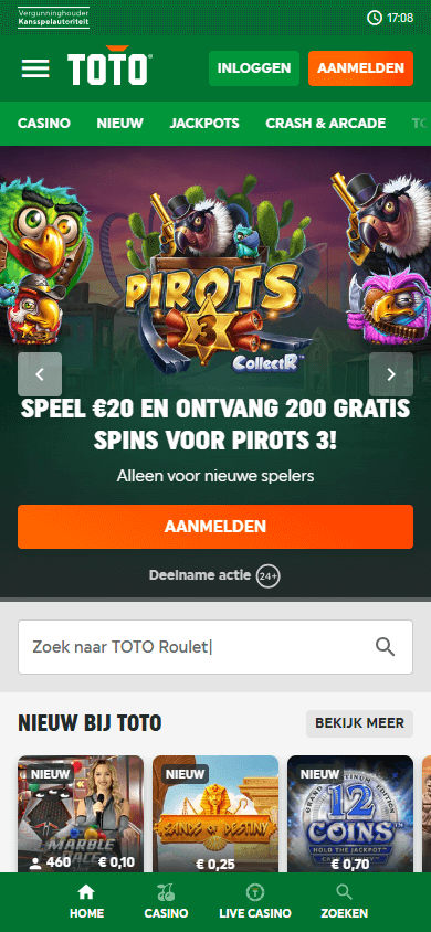 Toto_Casino_homepage_mobile