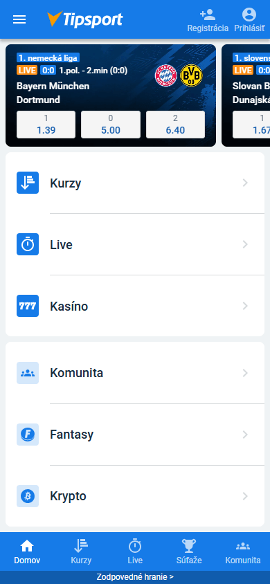 Tipsport_Casino_SK_homepage_mobile