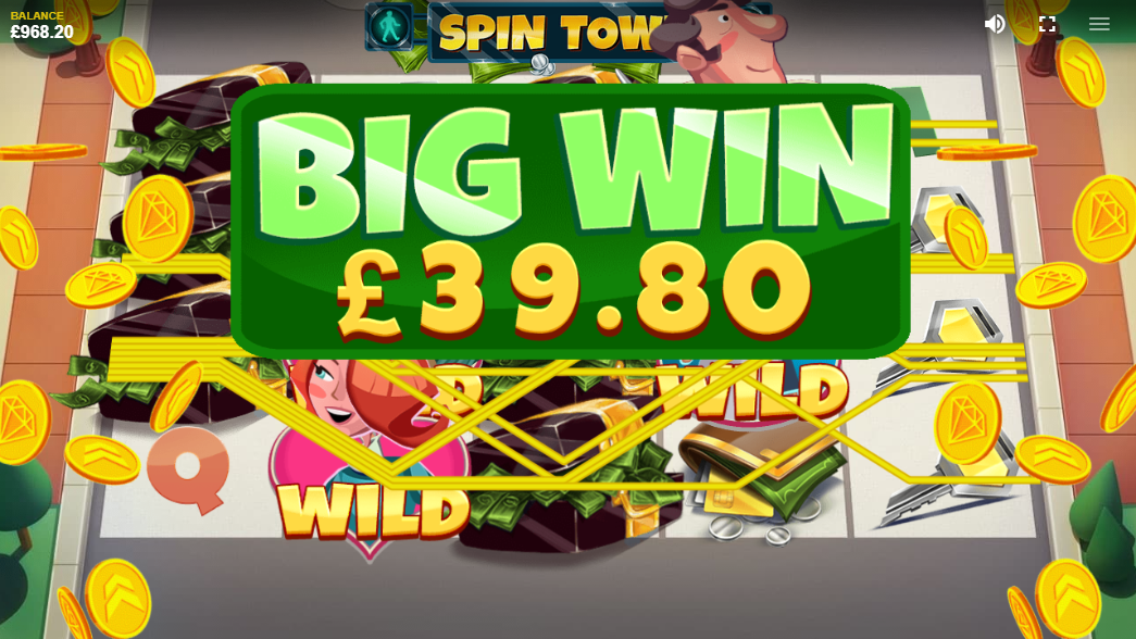 Spin Town top symbol big win