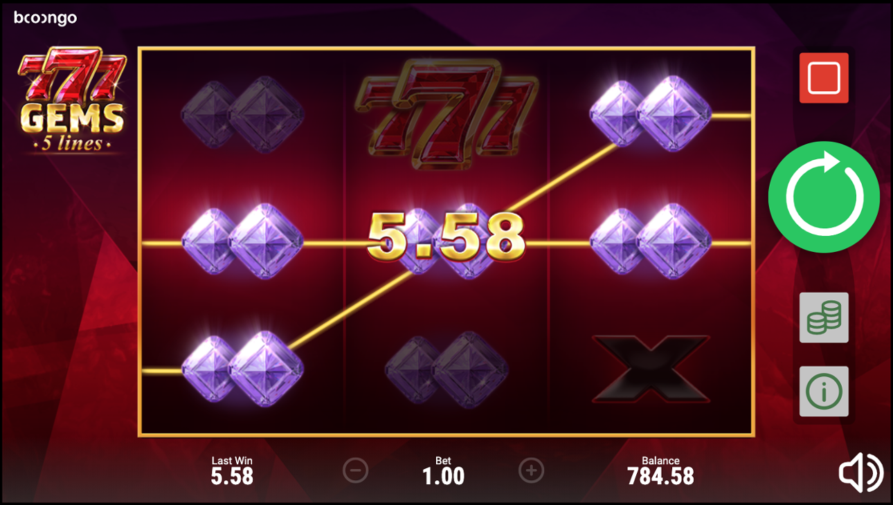 777 Gems win