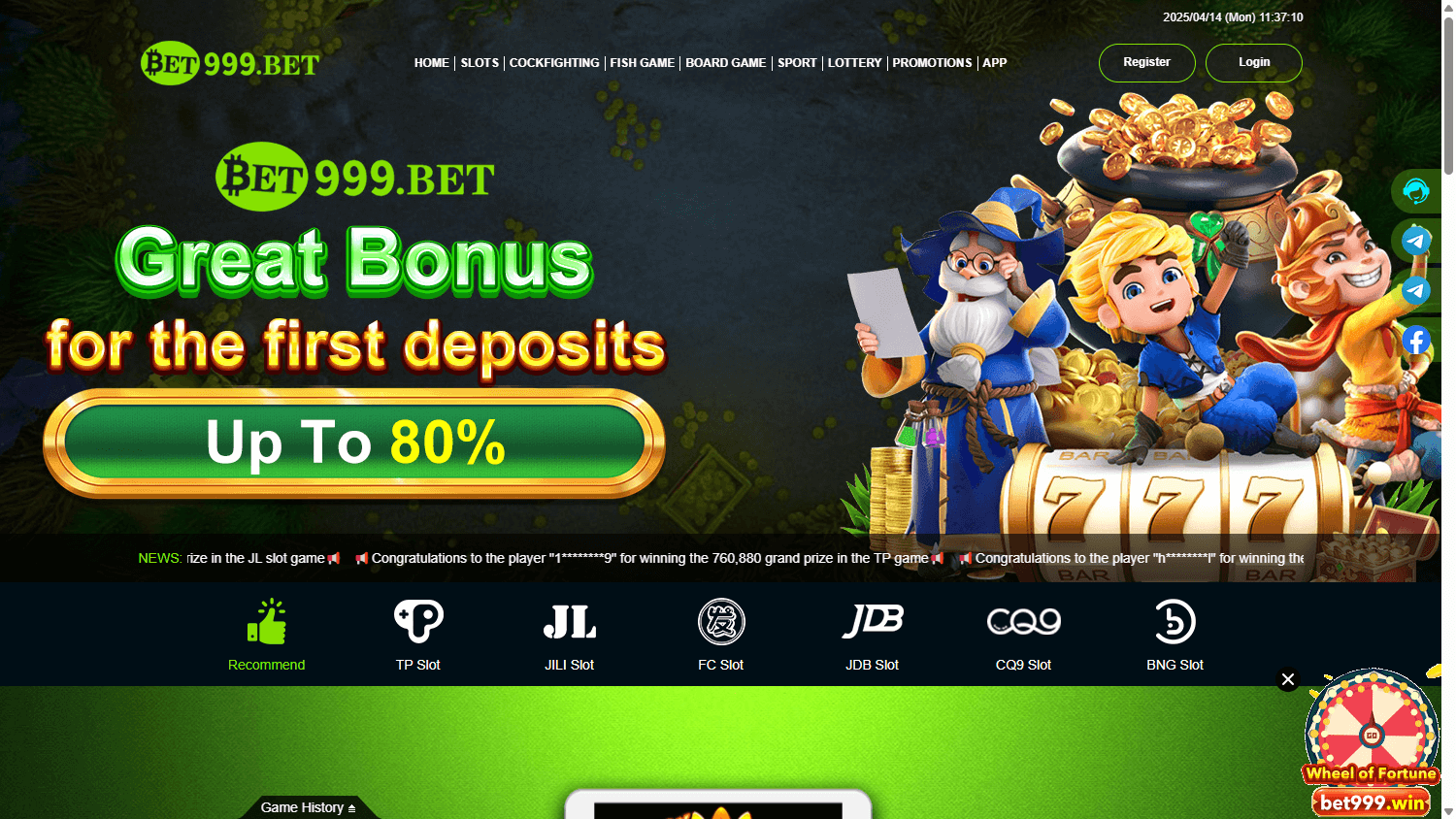 bet999_bet_casino_homepage_desktop
