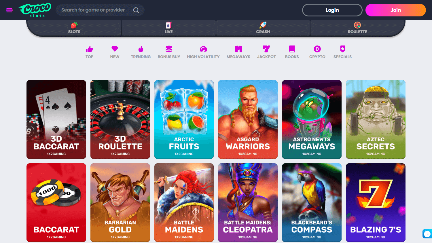 crocoslots_casino_game_gallery_desktop