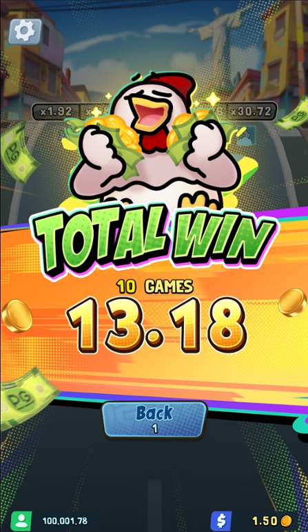 Chicky Run game - payout