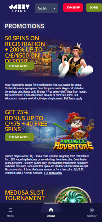 JazzySpins_Casino_promotions_mobile