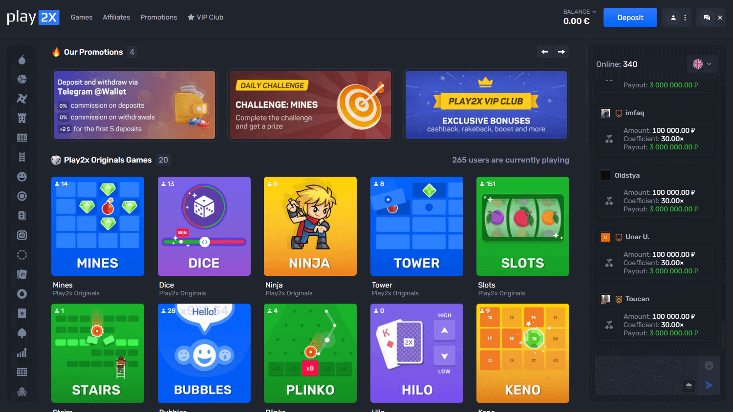 Play2x_Casino_homepage_desktop