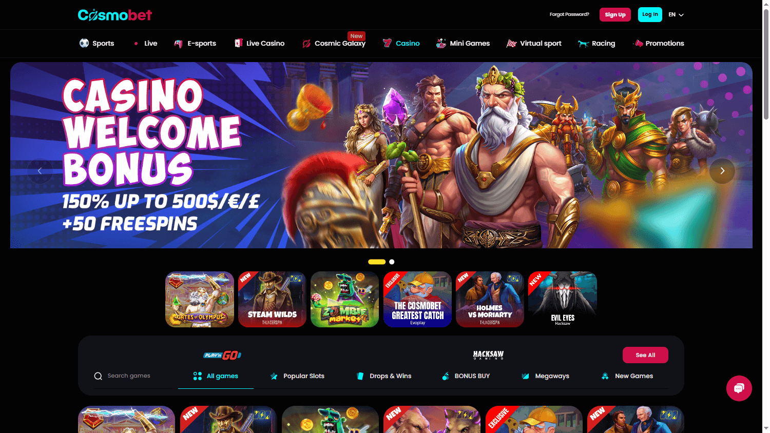 Cosmobet_Casino_game_gallery_desktop