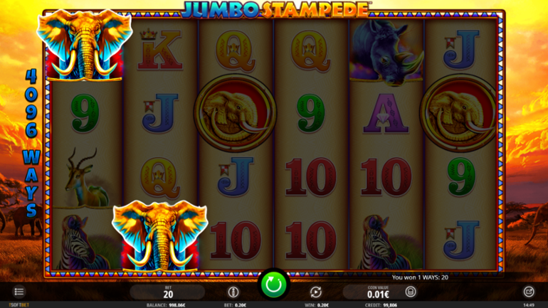Jumbo Stampede top symbol win