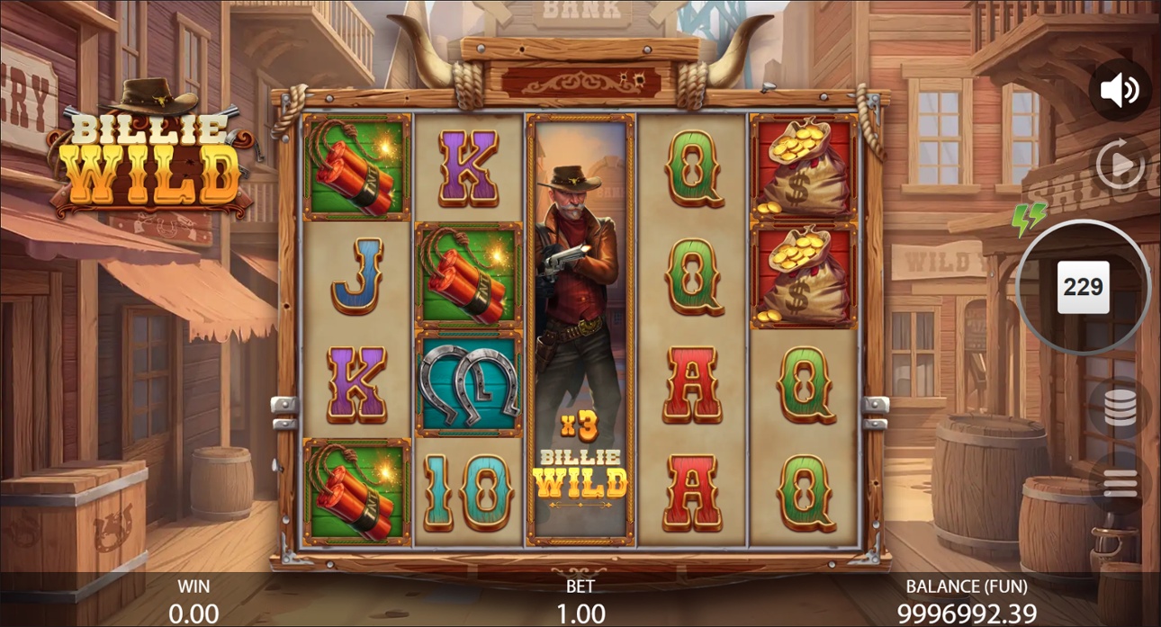 Billie Wild slot - Expanding Wild symbol