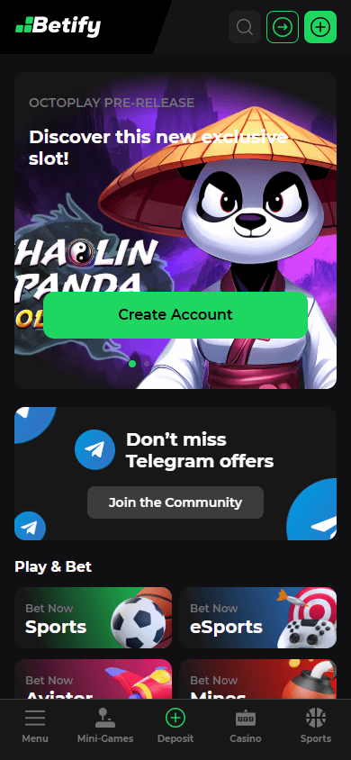 betify_casino_homepage_mobile