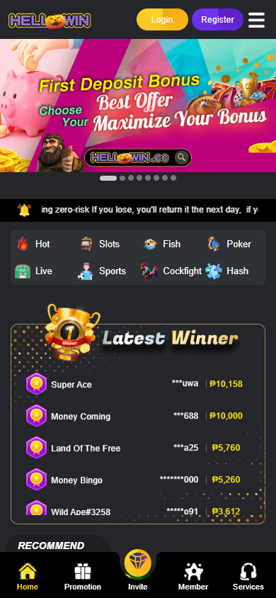 hellowin_casino_homepage_mobile