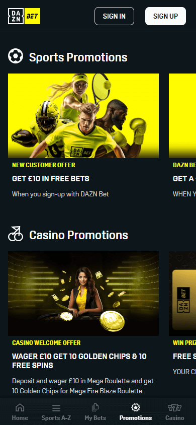 DAZN_Bet_Casino_promotions_mobile