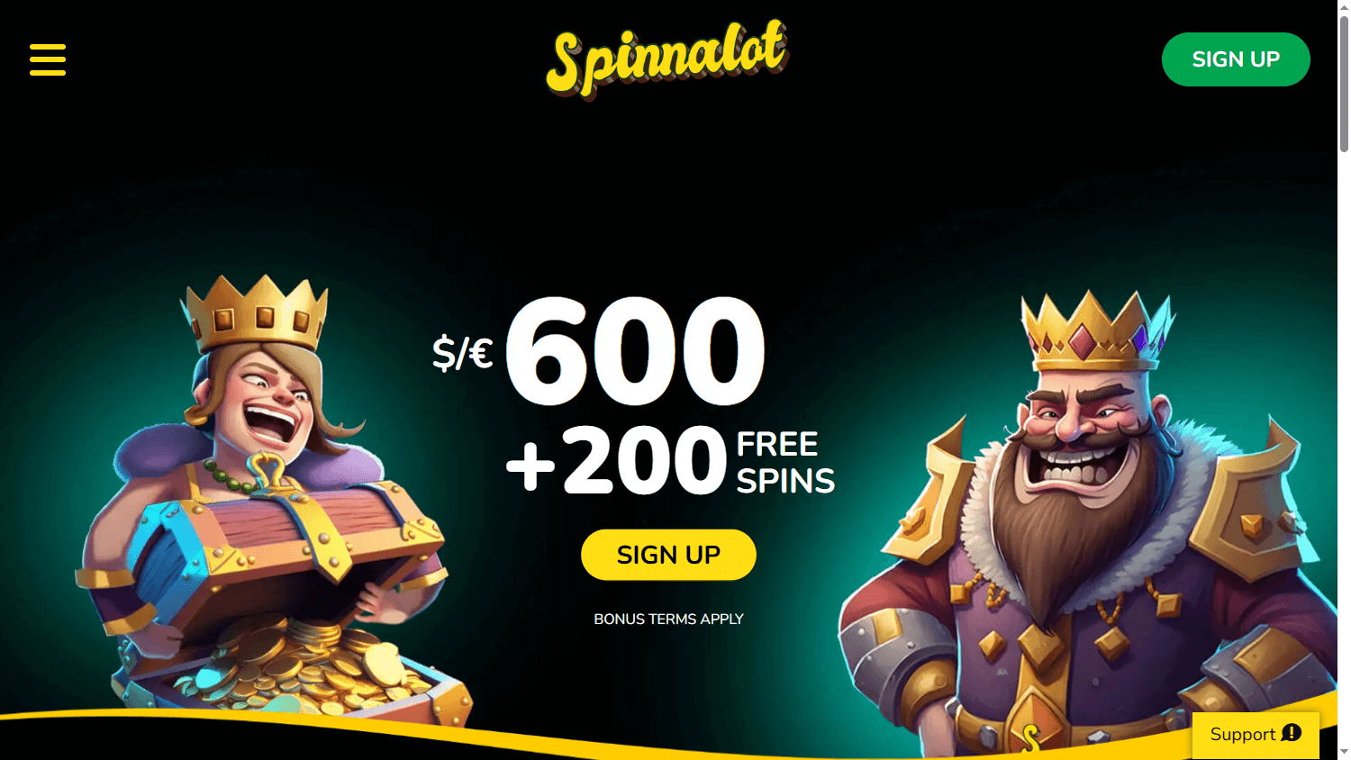 Spinnalot_Casino_homepage_desktop