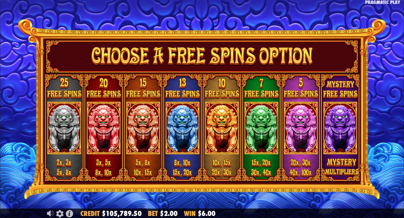 5 Lions Megaways 2 - Free Spins selection
