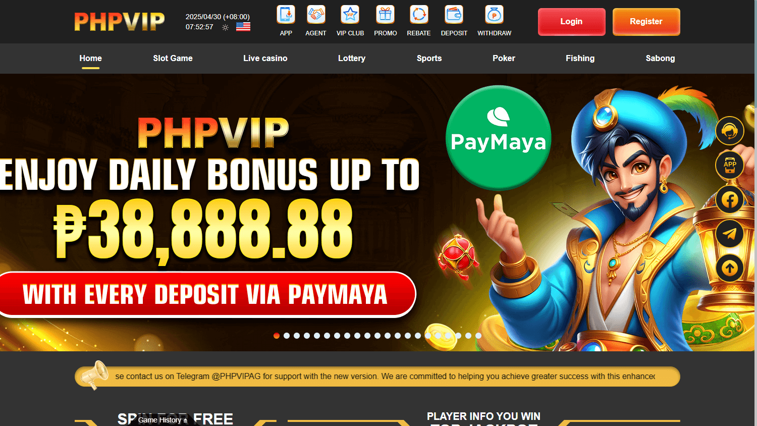 PHPVIP_Casino_homepage_desktop