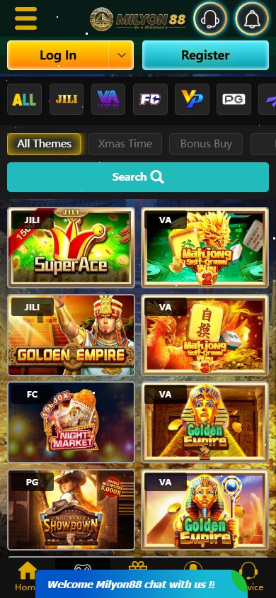 Milyon88_Casino_game_gallery_mobile