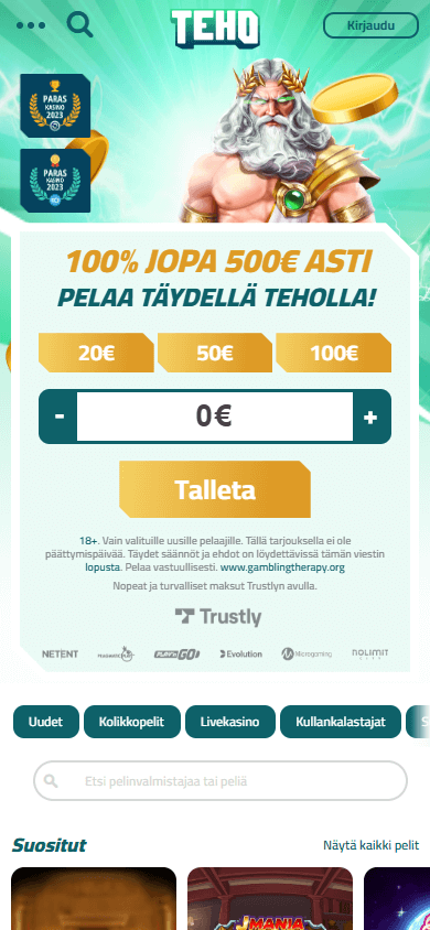 tehokasino_casino_homepage_mobile