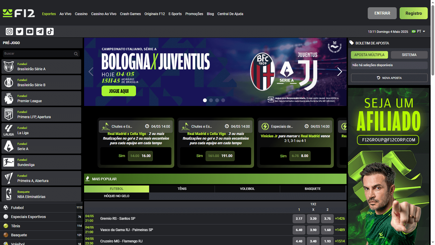 F12.bet_Casino_homepage_desktop