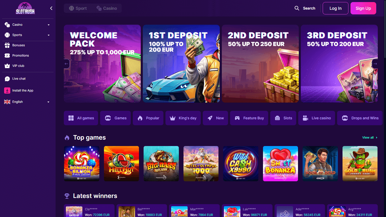 slot_rush_casino_homepage_desktop
