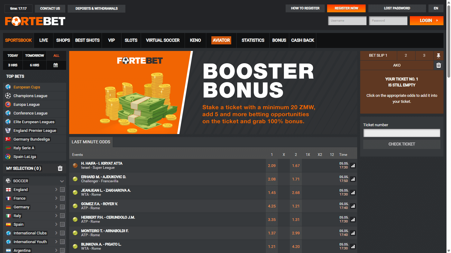 fortebet_casino_zm_homepage_desktop