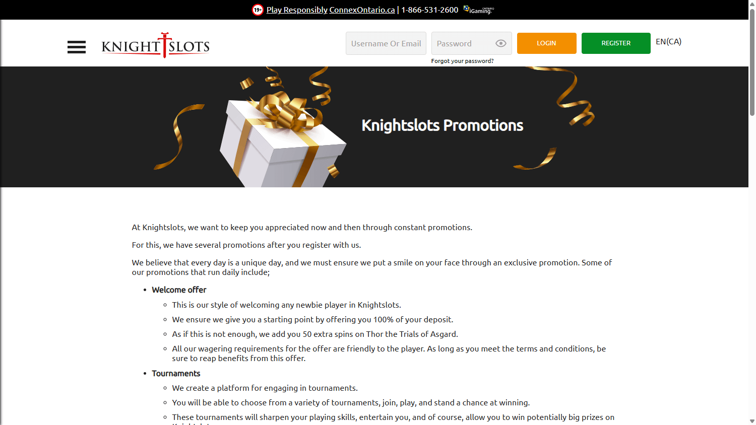 knightslots_casino_on_promotions_desktop