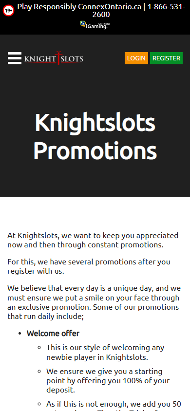 knightslots_casino_on_promotions_mobile