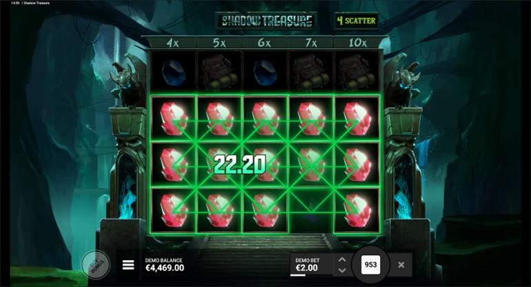 Shadow Treasure - Sticky Symbols win
