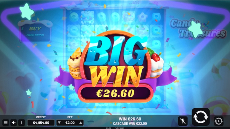 Candy Treasures slot big win
