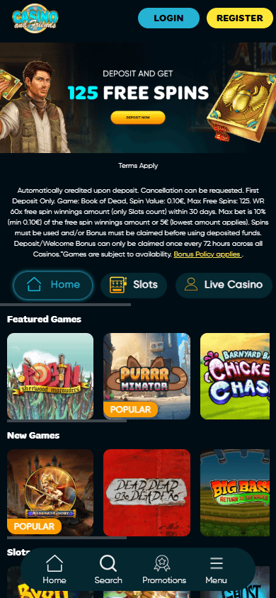 CasinoandFriends_Casino_homepage_mobile