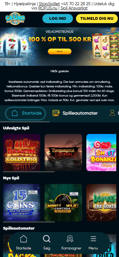 CasinoandFriends_DK_homepage_mobile