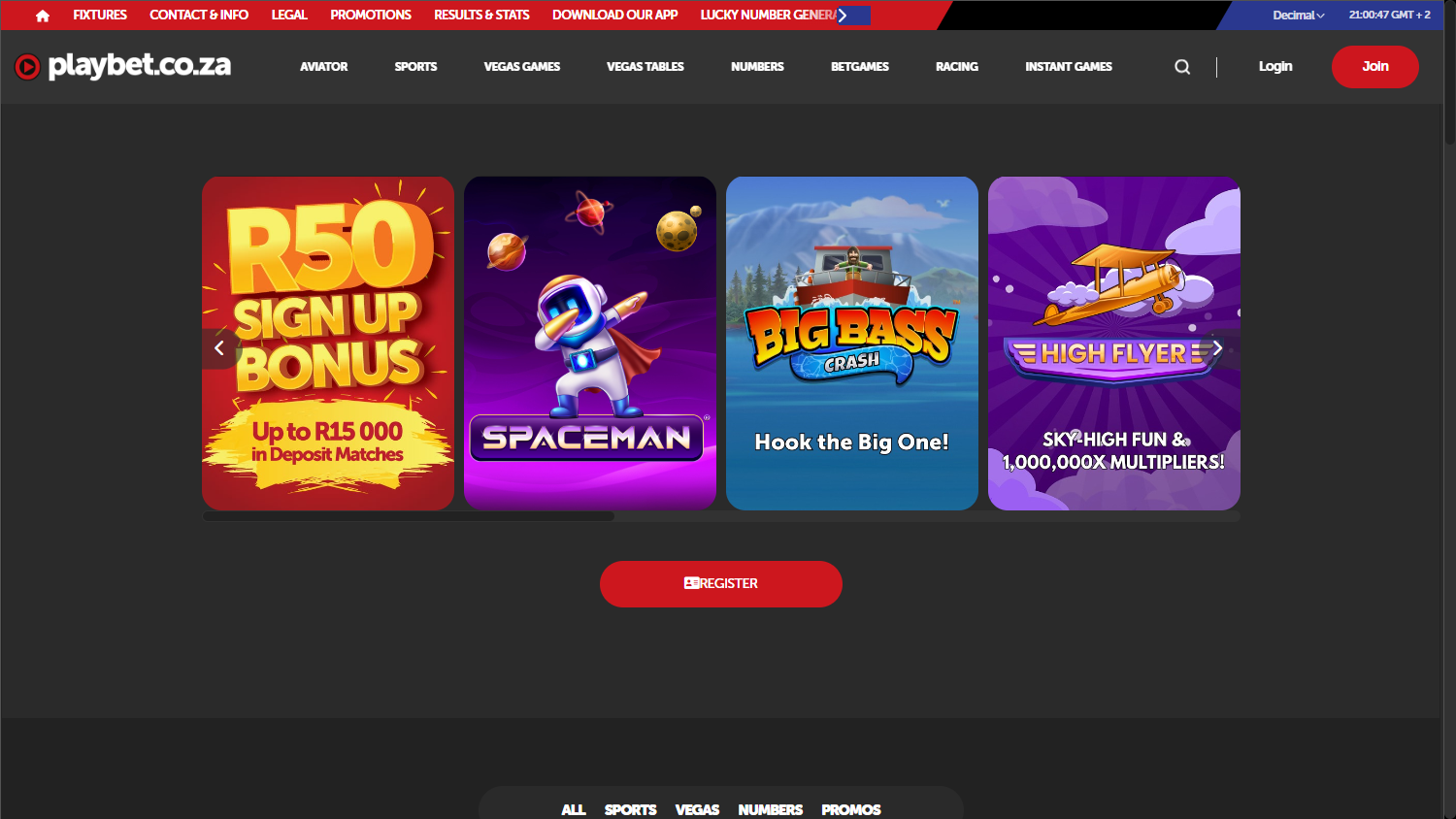 Playbet_Casino_homepage_desktop