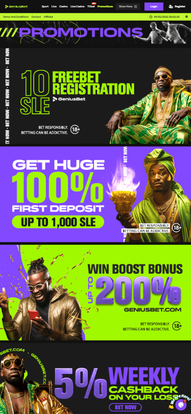 GeniusBet_Casino_SL_promotions_mobile