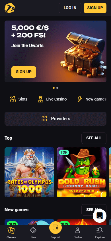 slotsmines_casino_homepage_mobile