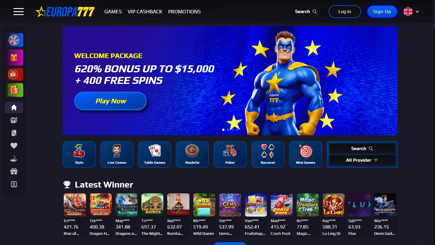 europa777_casino_homepage_desktop