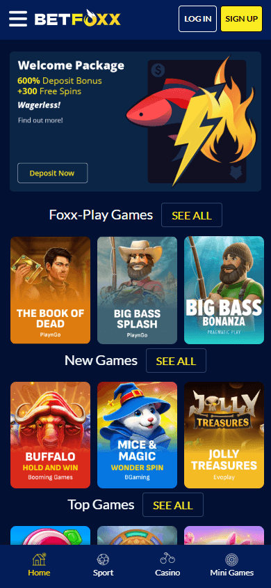 betfoxx_casino_homepage_mobile