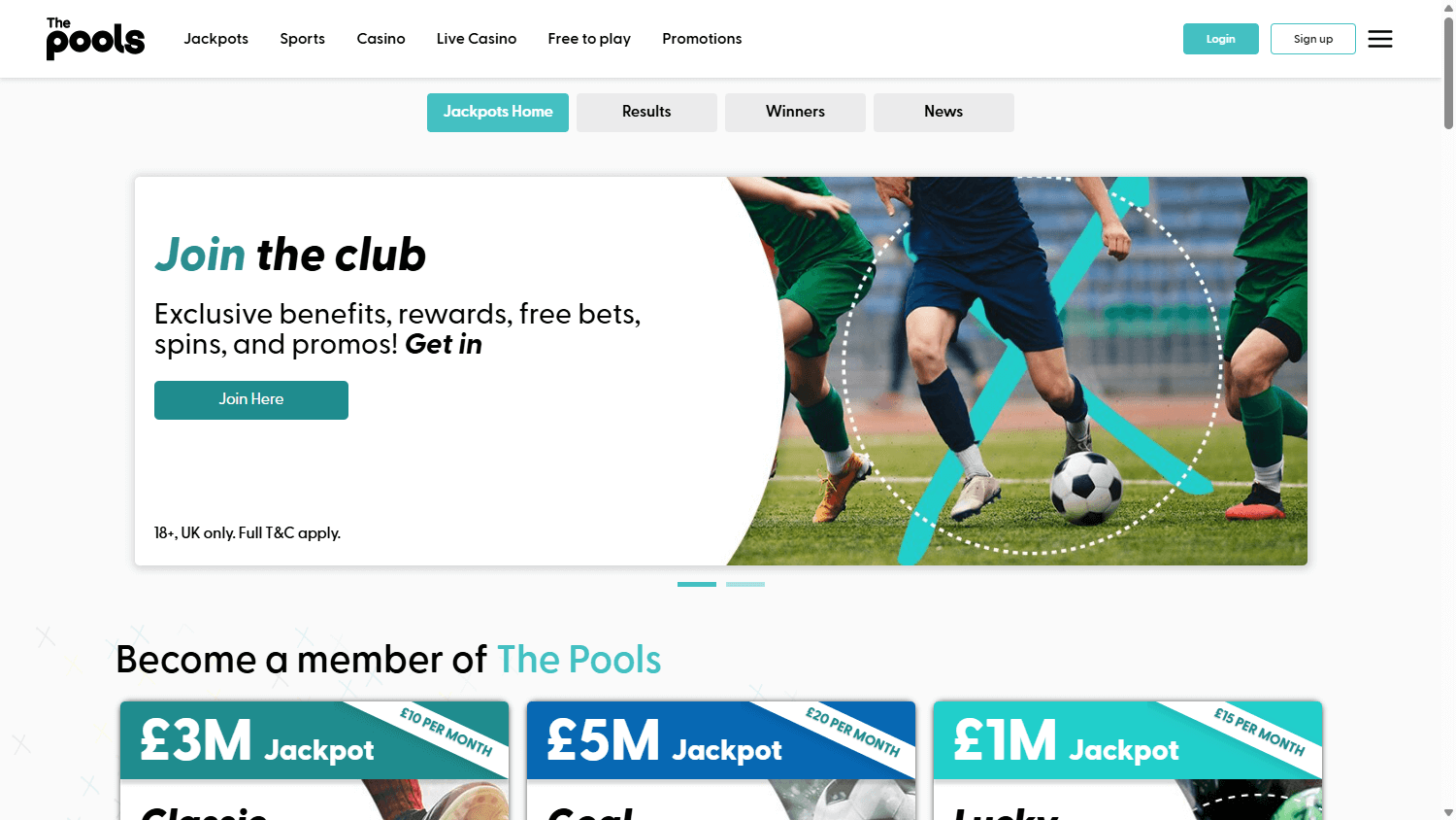the_pools_casino_homepage_desktop