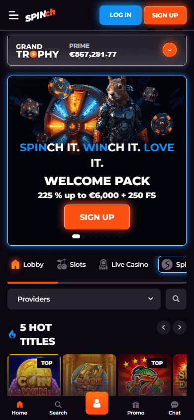 spinch_casino_homepage_mobile