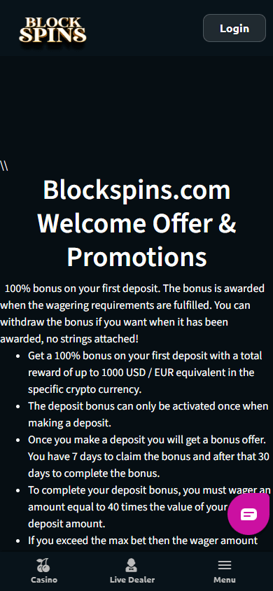 blockspins_casino_promotions_mobile