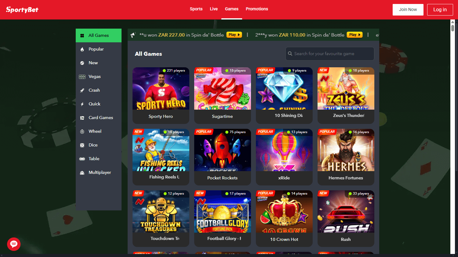 sportybet_casino_za_game_gallery_desktop
