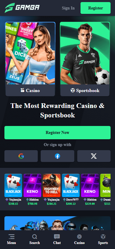 gamba_casino_homepage_mobile