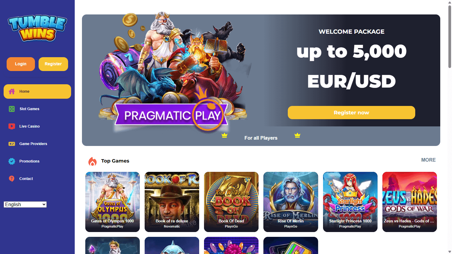 tumblewins_casino_homepage_desktop