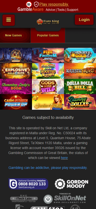 euroking_casino_uk_homepage_mobile